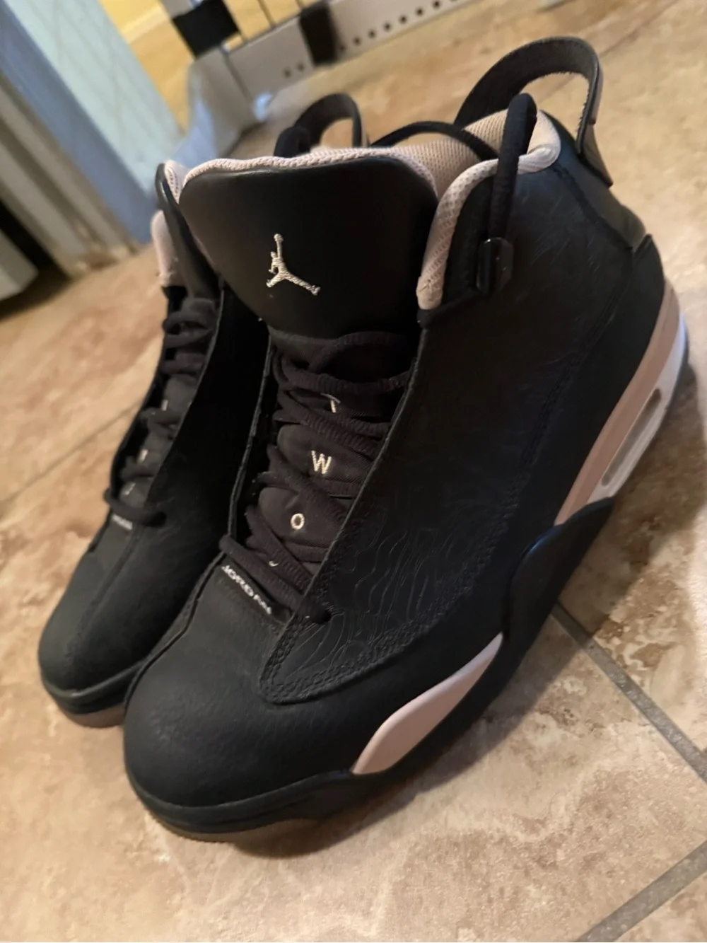 Jordan Men’s Black and White Basketball Sneakers